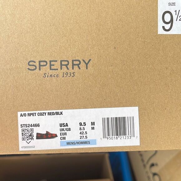Sperry Boat Shoes‎ A/O Seacycled Shearling Wool Mens Size 9.5 New - Picture 10 of 10